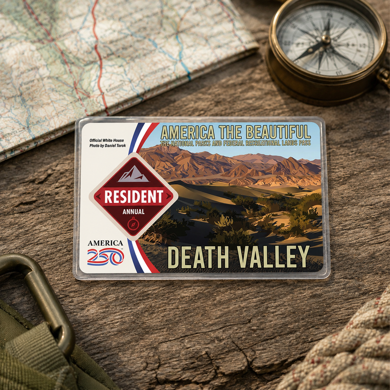 Death Valley National Park Pass Sleeve | Gift for Hikers & Desert Explorers