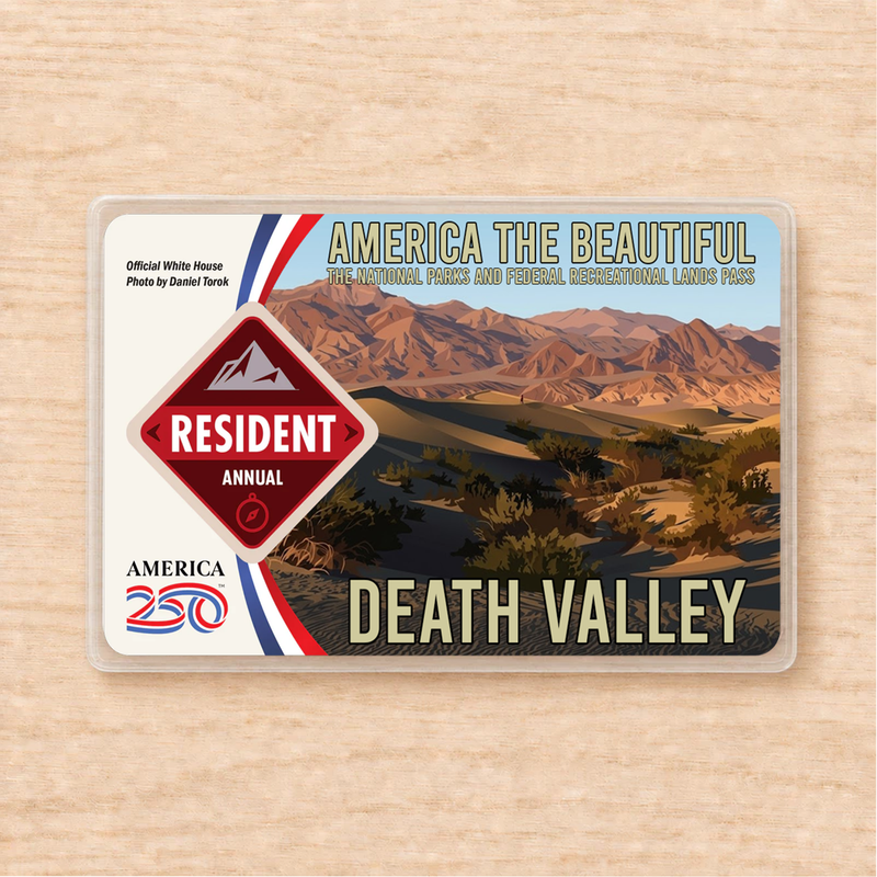Death Valley National Park Pass Sleeve | Gift for Hikers & Desert Explorers