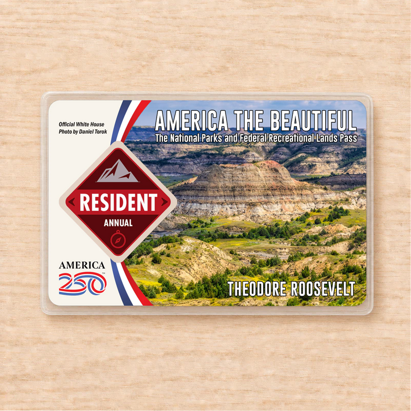 Theodore Roosevelt National Park Pass Sleeve | Gift For Hikers & Travel Lovers | Pass Protector