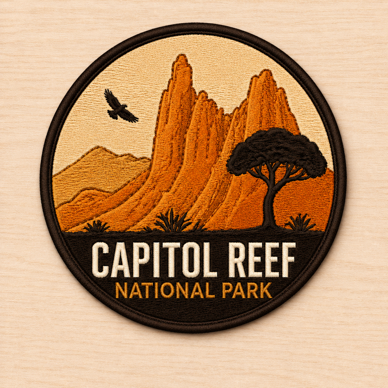 Capitol Reef National Park Iron-on Patch | Gift for Hikers & Travel Lovers