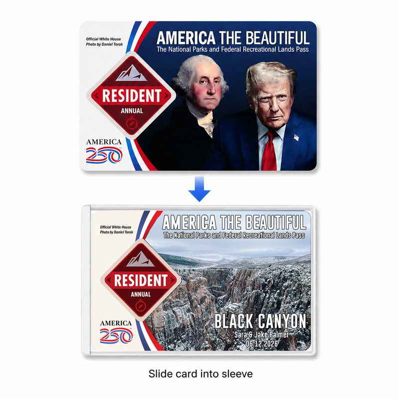 Black Canyon National Park Pass Sleeve | Gift For Hikers & Travel Lovers | Pass Protector