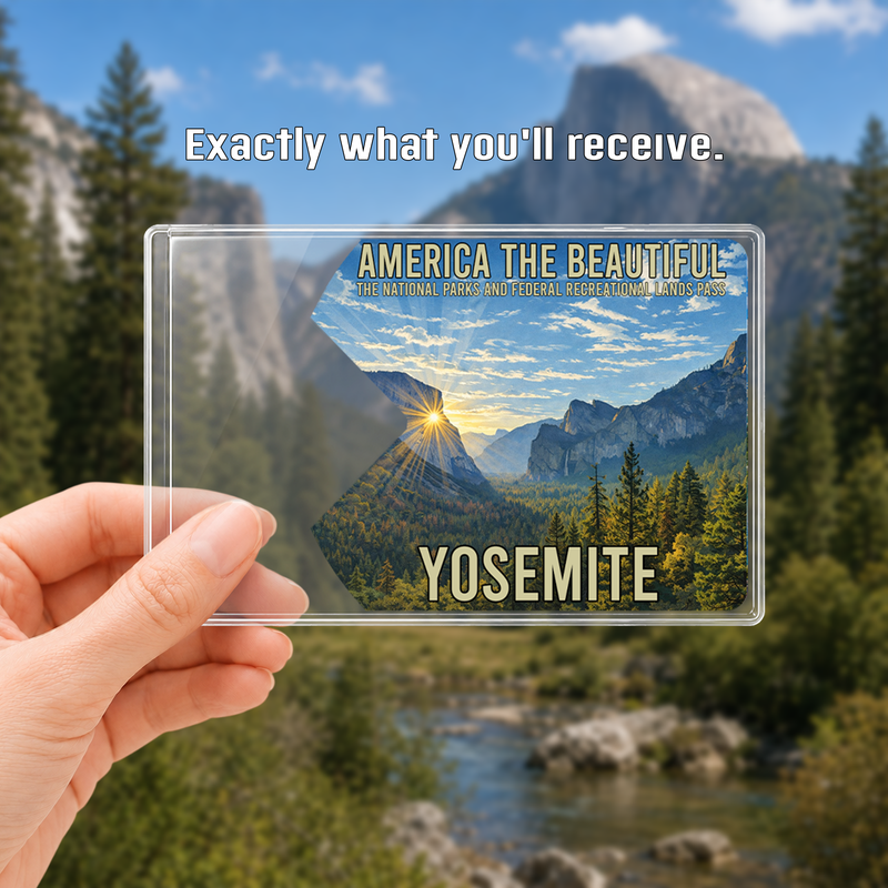 Yosemite National Park Pass Sleeve | Gift For Hikers & Travel Lovers | Pass Protector