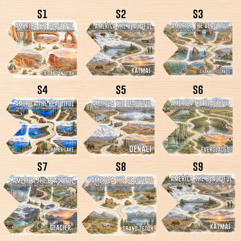 Custom National Park Map Pass Sleeve | Gifts for Hikers & Camp Lovers | Pass Protector