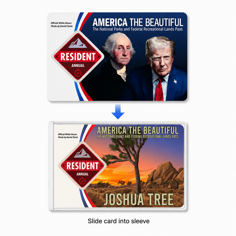 Joshua Tree National Park Pass Sleeve | Gift for Hikers & Campers