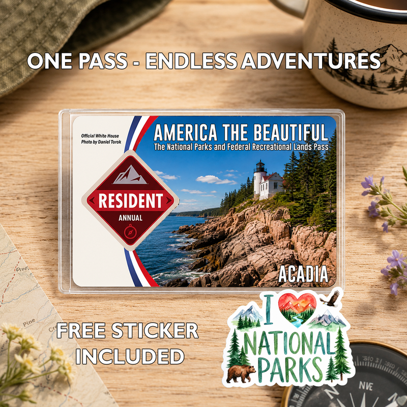 National Park Pass Sleeve | America the Beautiful Pass Holder | Gifts for Hikers