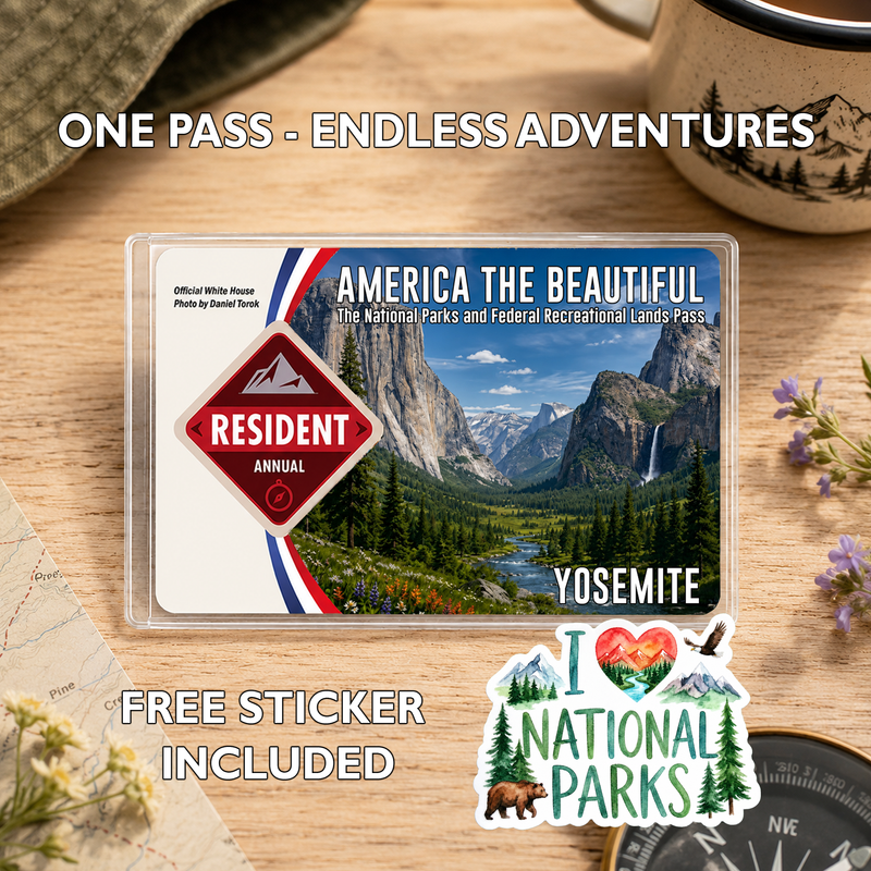 National Park Pass Sleeve | America the Beautiful Pass Holder | Gifts for Hikers