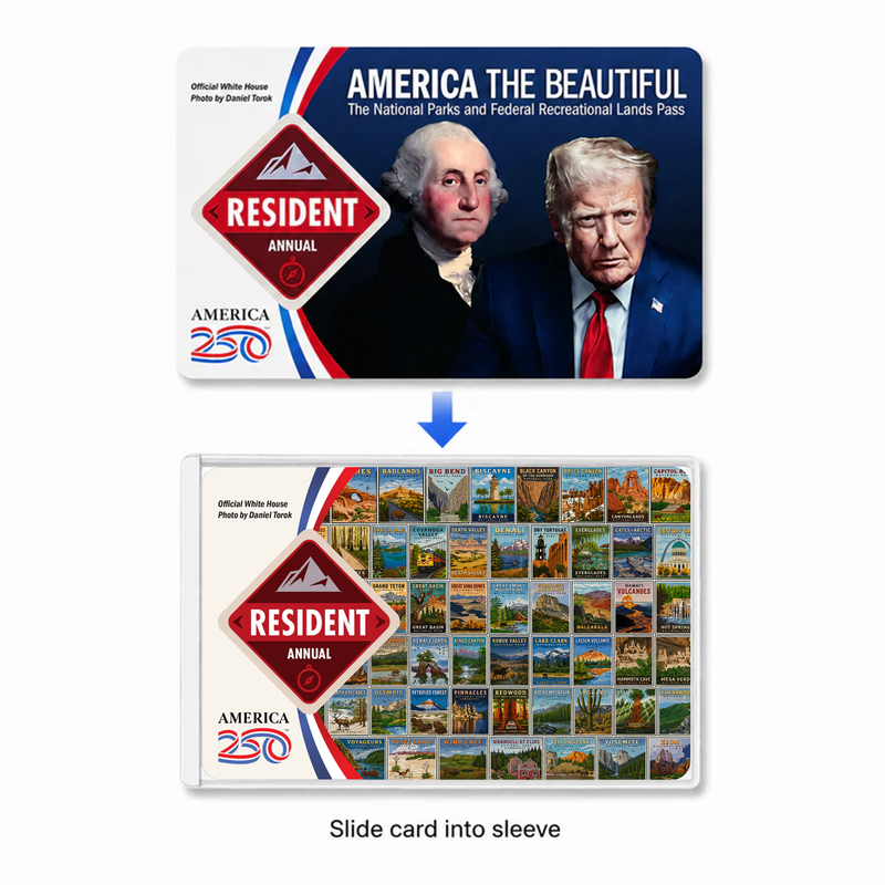 All National Parks Pass Sleeve | Gift for Park Collectors & Hikers