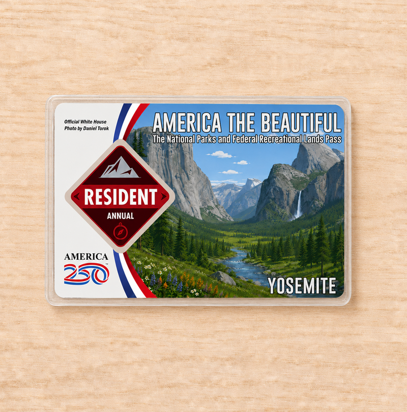 Yosemite National Park Pass Sleeve | Gift For Hikers & Travel Lovers | Pass Protector