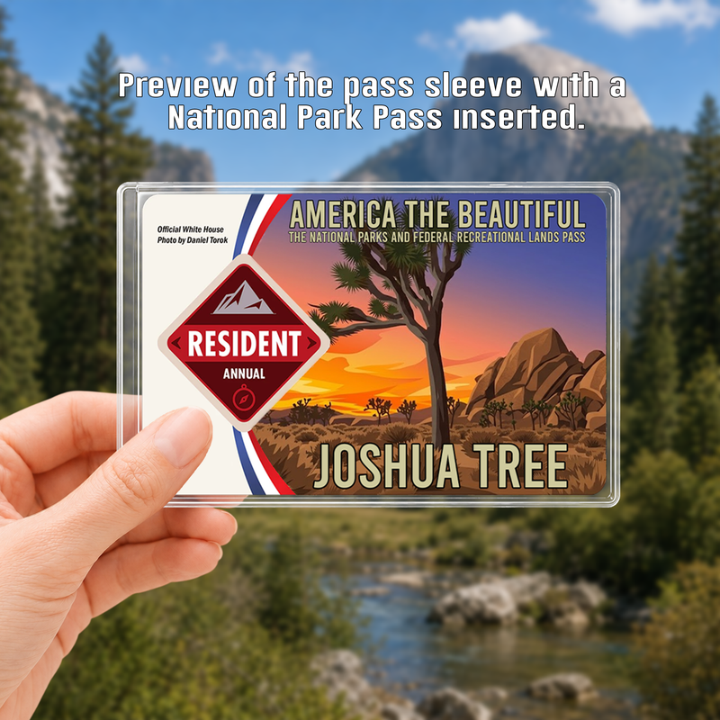 Joshua Tree National Park Pass Sleeve | Gift for Hikers & Campers