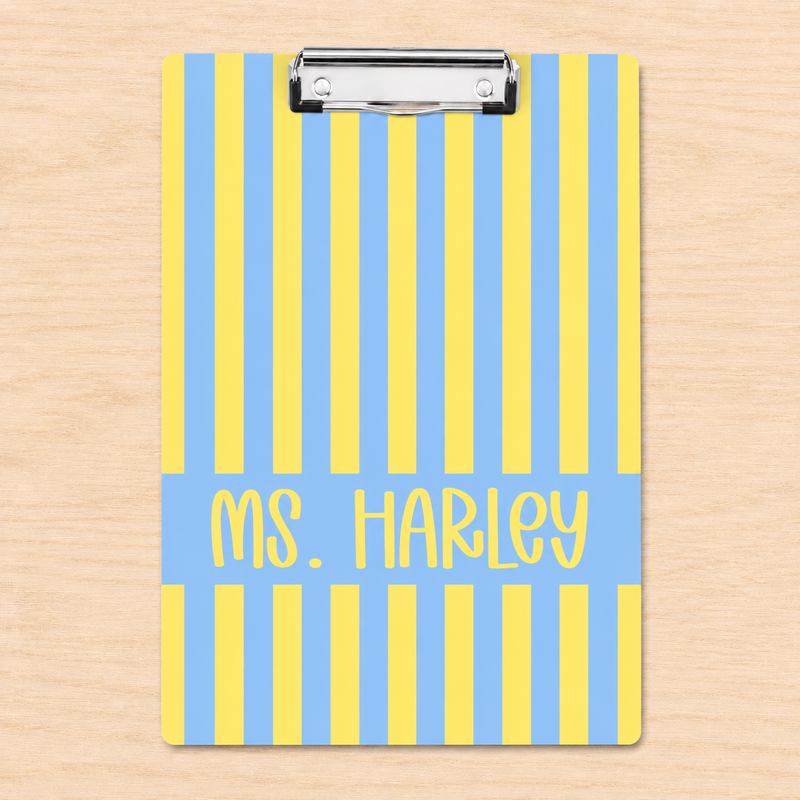 Personal Name Acrylic Paper Clipboard | Gift for Teachers | Durable Clear Clipboard for Office & School Supplies