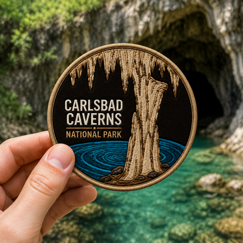 Carlsbad Caverns National Park Iron-on Patch | Gift for Hikers & Travel Lovers