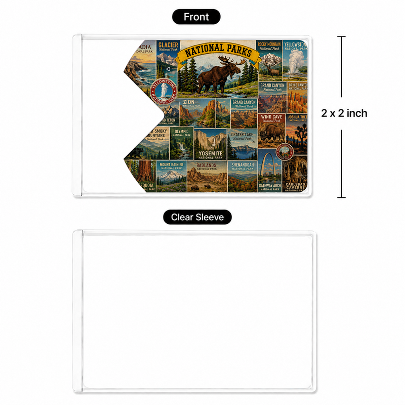 All National Park Pass Sleeve | Gifts for Hikers & Camp Lovers | Pass Protector