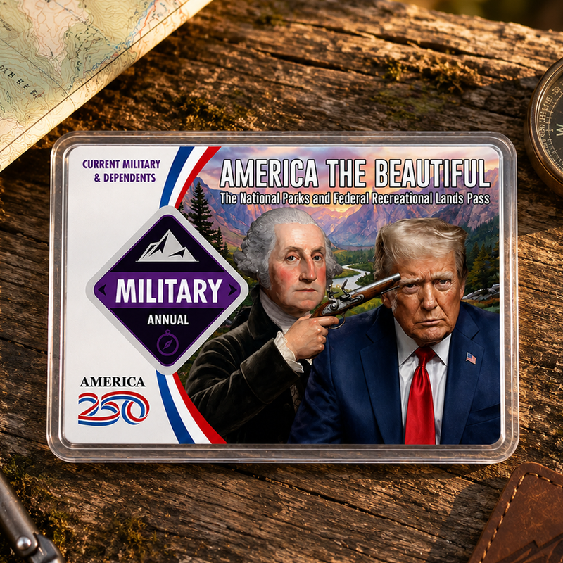 Anti Trump Card National Park Pass Sleeve – Pass Protector for Hikers & Travel Lovers