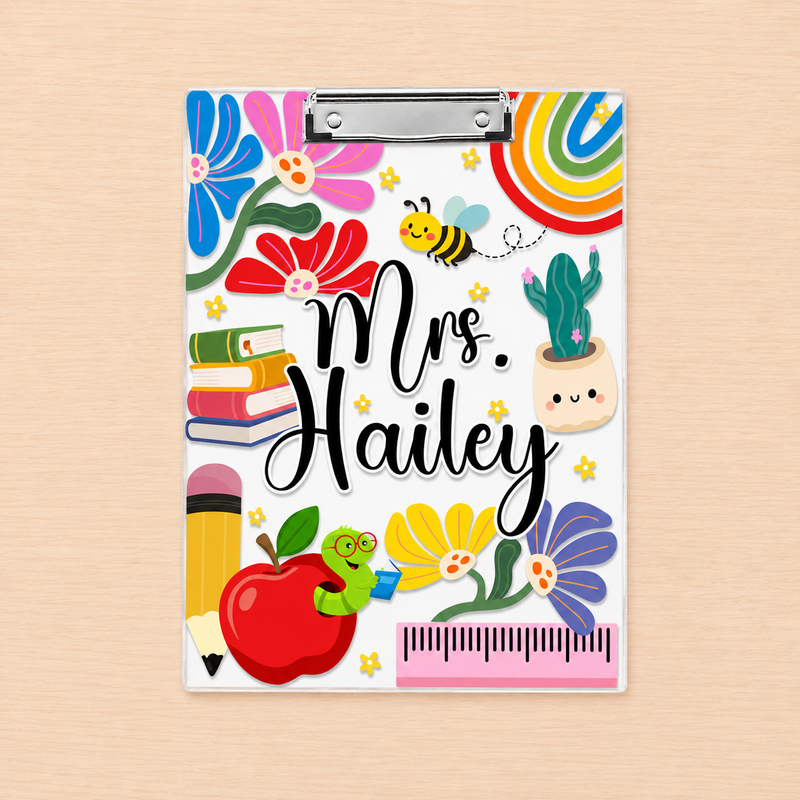 Custom Acrylic Paper Clipboard, Back To School Gift for Teachers