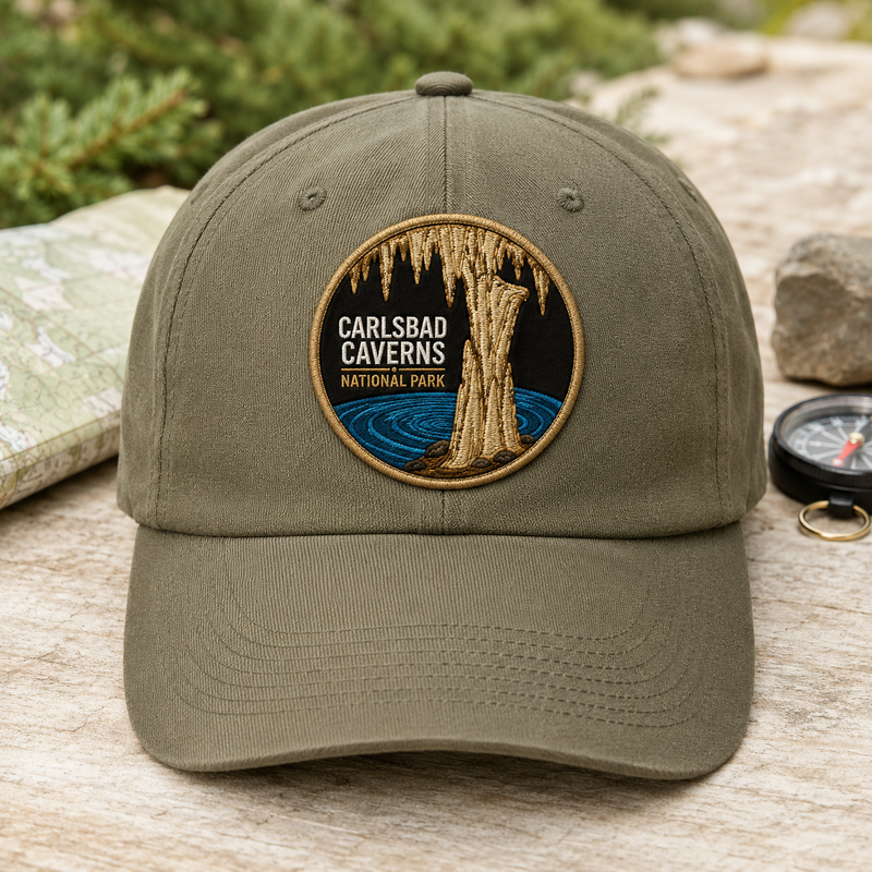 Carlsbad Caverns National Park Iron-on Patch | Gift for Hikers & Travel Lovers