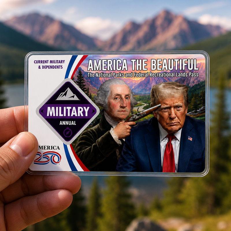 Anti Trump Card National Park Pass Sleeve – Pass Protector for Hikers & Travel Lovers