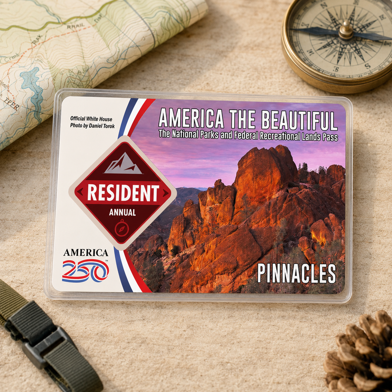 Pinnacles National Park Pass Sleeve | Gift for Hikers & Travel Lovers