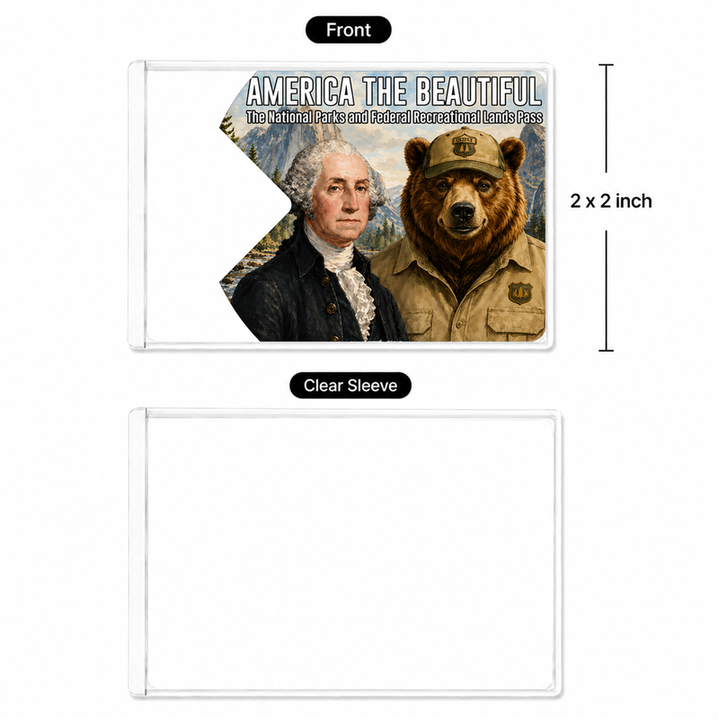 Anti Trump Card Protect Our Parks – National Park Pass Sleeve for Hikers & Travel Lovers