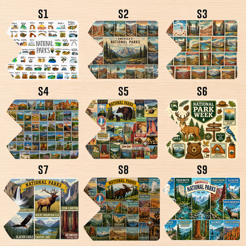 All National Park Pass Sleeve | Gifts for Hikers & Camp Lovers | Pass Protector