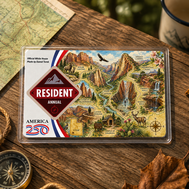 Personal National Park Map Pass Sleeve | Gifts for Hikers & Camp Lovers | Pass Protector