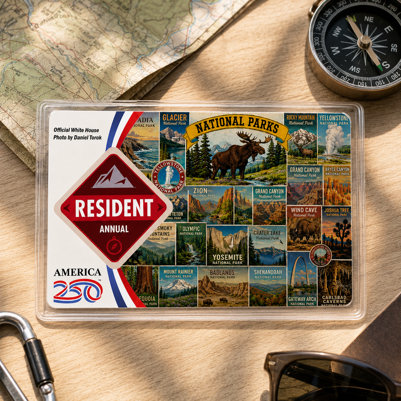 All National Park Pass Sleeve | Gifts for Hikers & Camp Lovers | Pass Protector