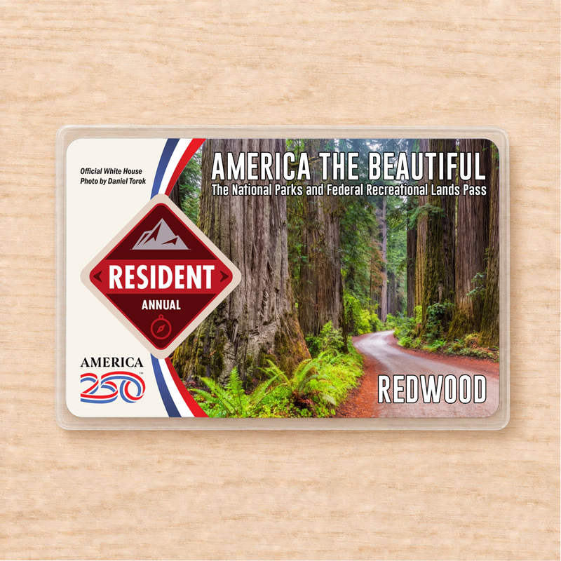 Redwood National Park Pass Holder | Gift for Hikers & Travel Lovers