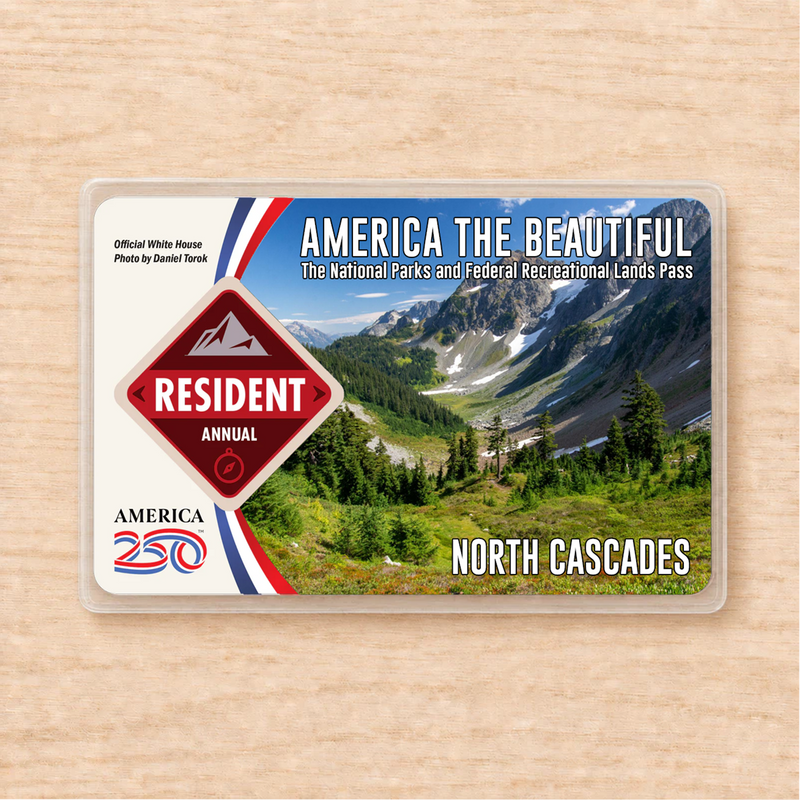 North Cascades National Park Pass Sleeve | Gift for Hikers & Campers