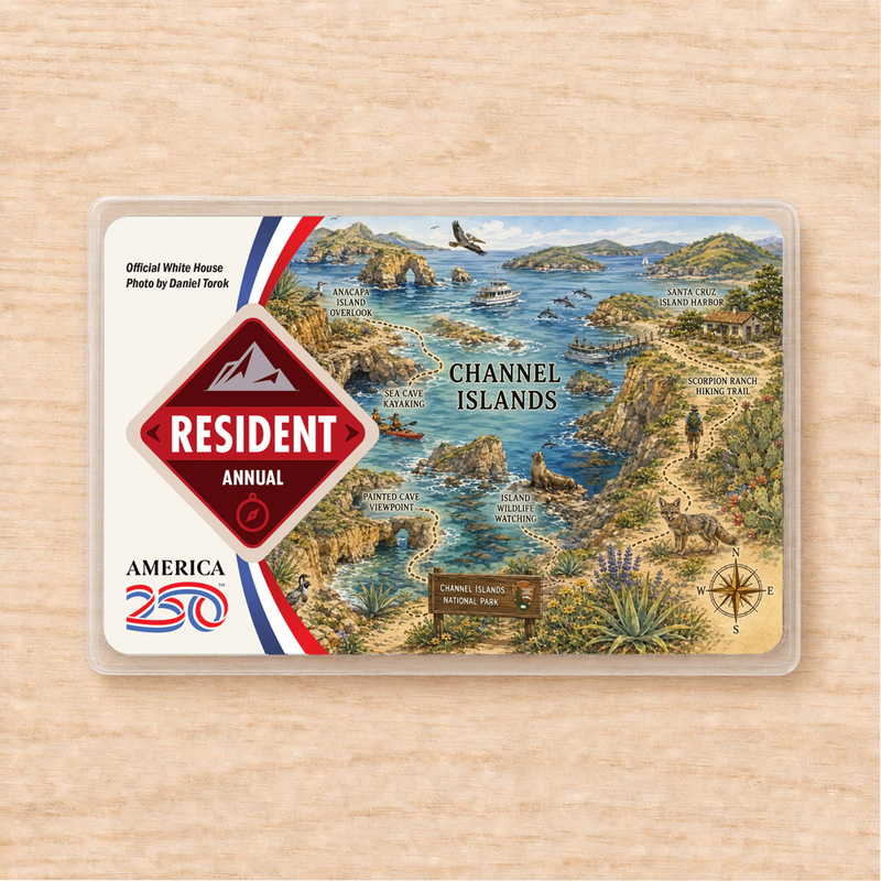 Channel Islands Map National Park Pass Sleeve | Gift for Hikers & Travel Lovers
