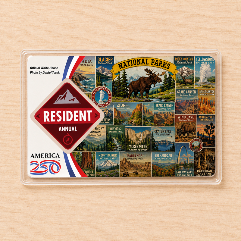 All National Park Pass Sleeve | Gifts for Hikers & Camp Lovers | Pass Protector