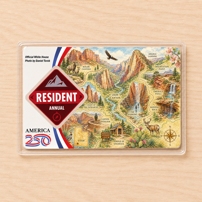 Personal National Park Map Pass Sleeve | Gifts for Hikers & Camp Lovers | Pass Protector