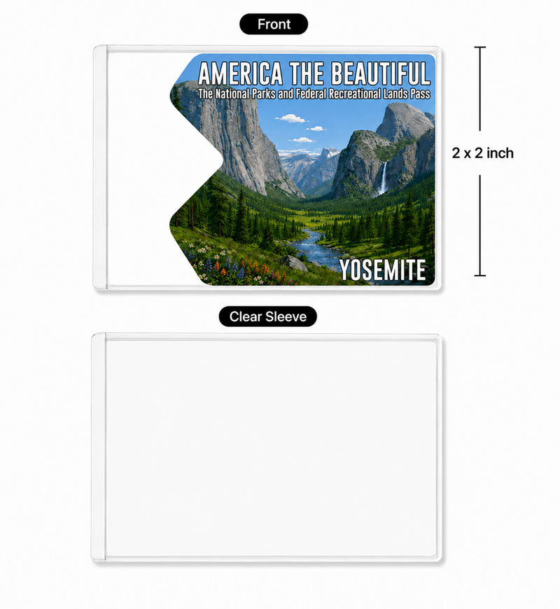Yosemite National Park Pass Sleeve | Gift For Hikers & Travel Lovers | Pass Protector