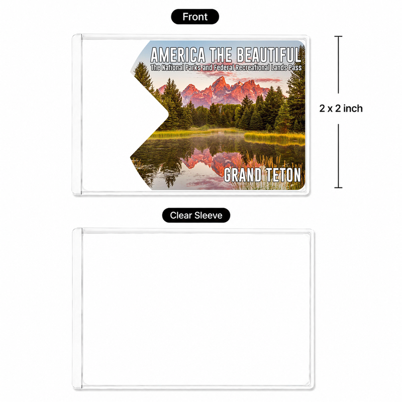 Grand Teton National Park Pass Holder - Gift For Hikers & Travel Lovers