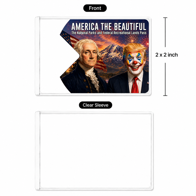 Pack Anti Trump National Park Pass Sleeve | Gifts for Hikers & Camp Lovers | Pass Protector