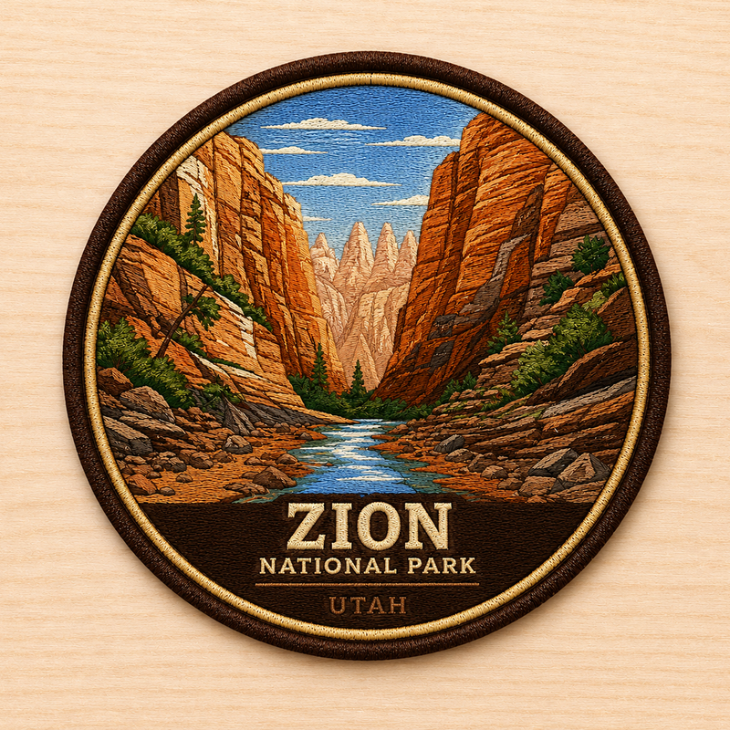 Zion National Park Iron-on Patch | Gift for Hikers & Travel Lovers