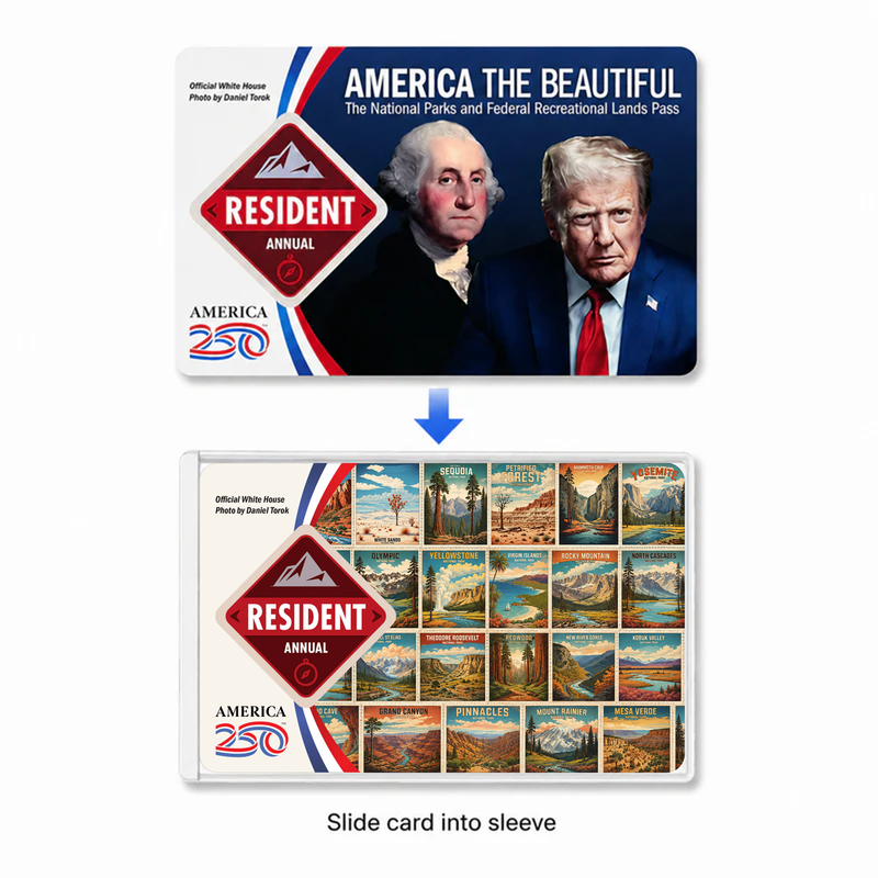 All National Parks Pass Sleeve | Gift for Hikers & Park Collectors