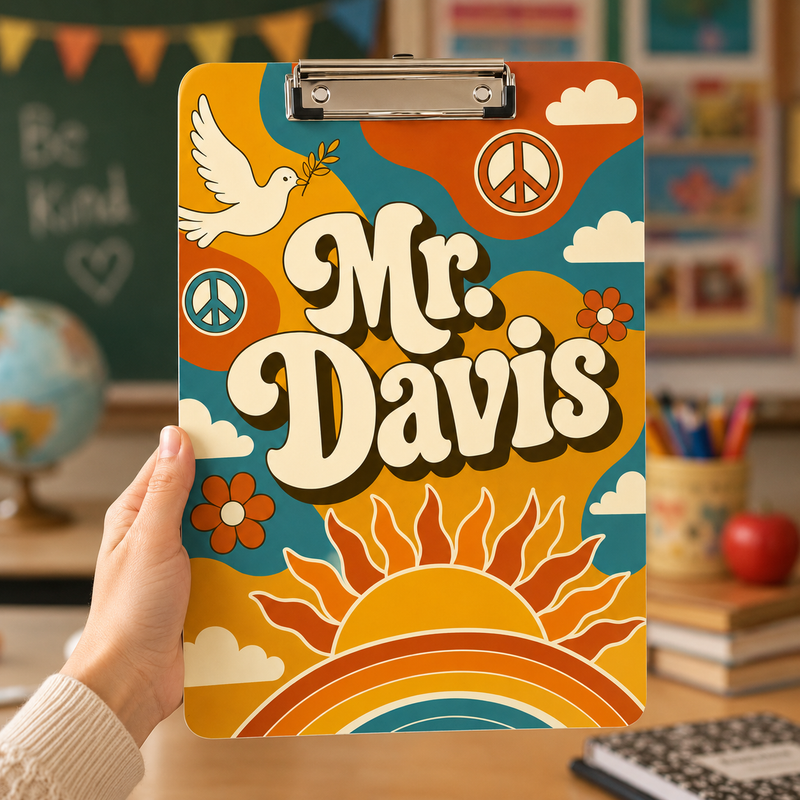Acrylic Paper Clipboard Gift for Teachers | Durable Clear Clipboard for Office & School Supplies