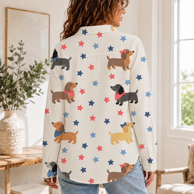 Dachshund Women Blouse Shirt | Gift For Dog Lovers
