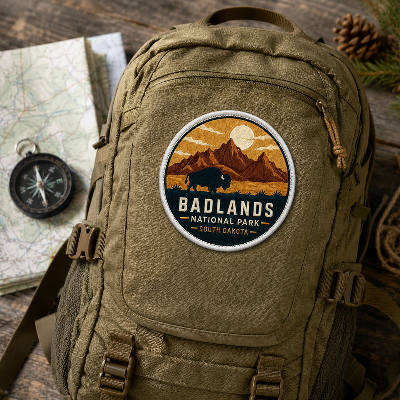 Badlands National Park Iron-on Patch | Gift for Hikers & Travel Lovers