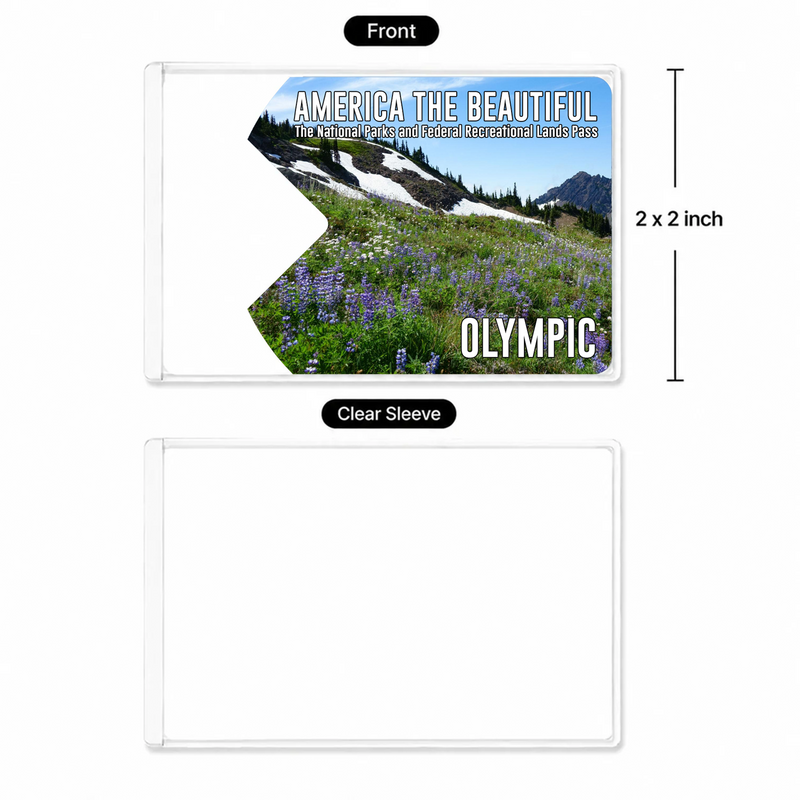 Olympic National Park Pass Sleeve | Gift for Hikers & Campers