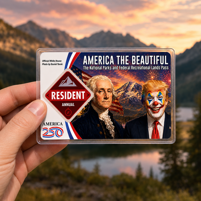 Pack Anti Trump National Park Pass Sleeve | Gifts for Hikers & Camp Lovers | Pass Protector