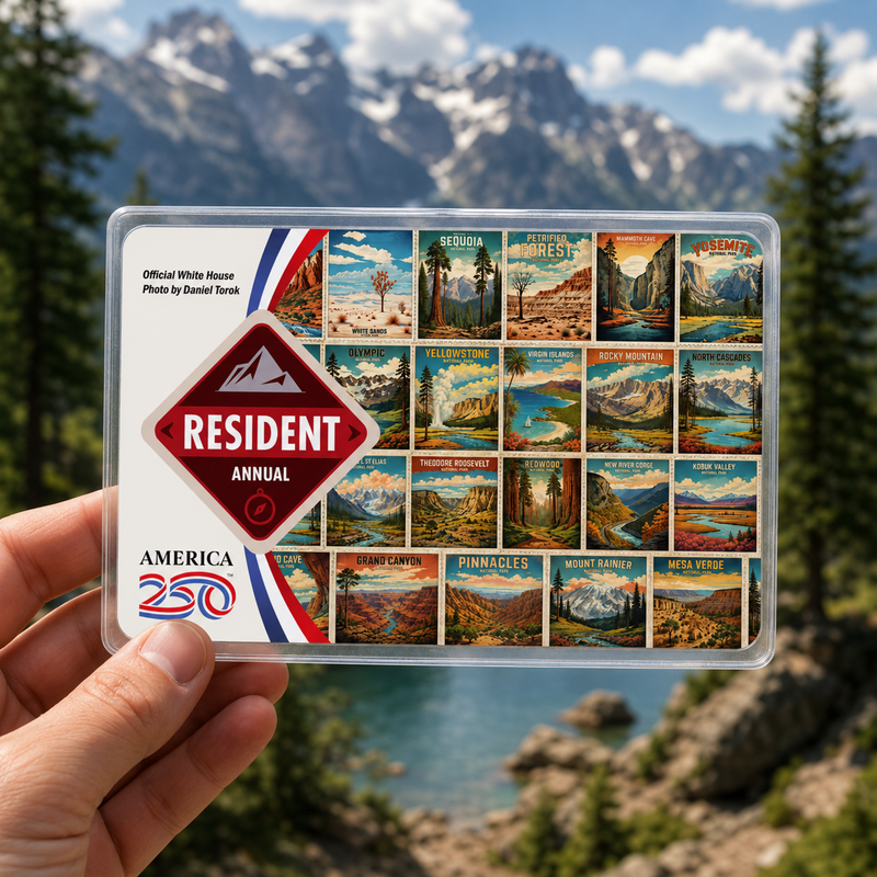 All National Parks Pass Sleeve | Gift for Hikers & Park Collectors