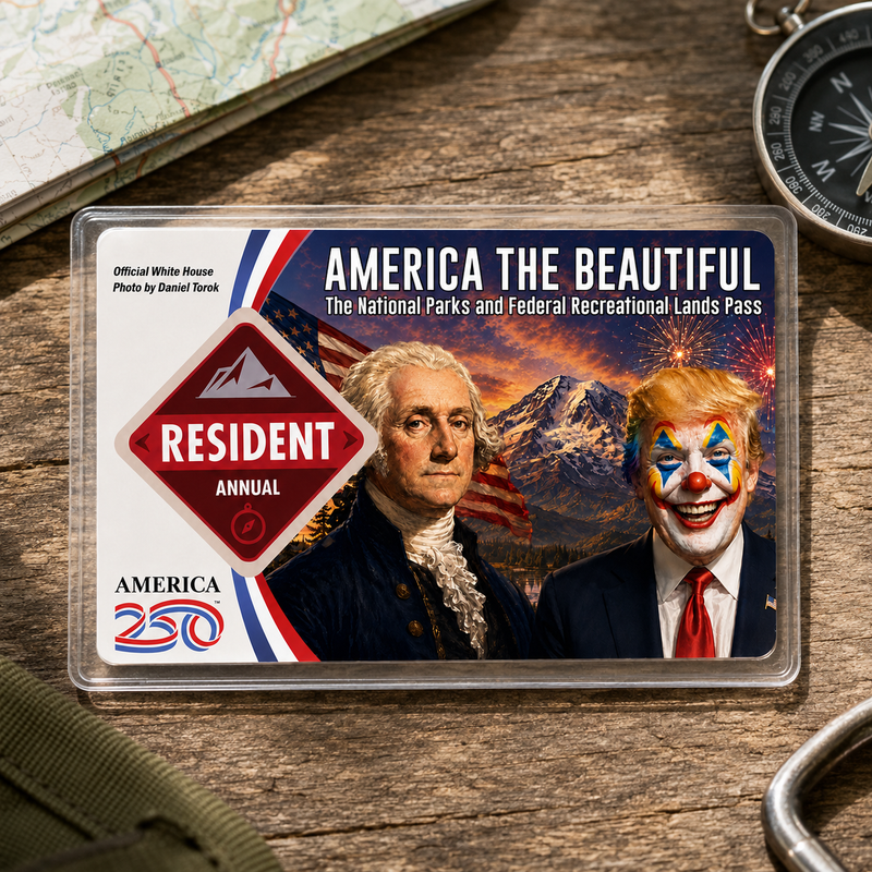 Pack Anti Trump National Park Pass Sleeve | Gifts for Hikers & Camp Lovers | Pass Protector