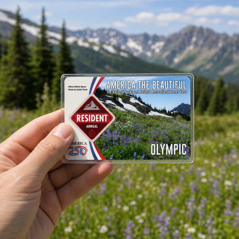 Olympic National Park Pass Sleeve | Gift for Hikers & Campers