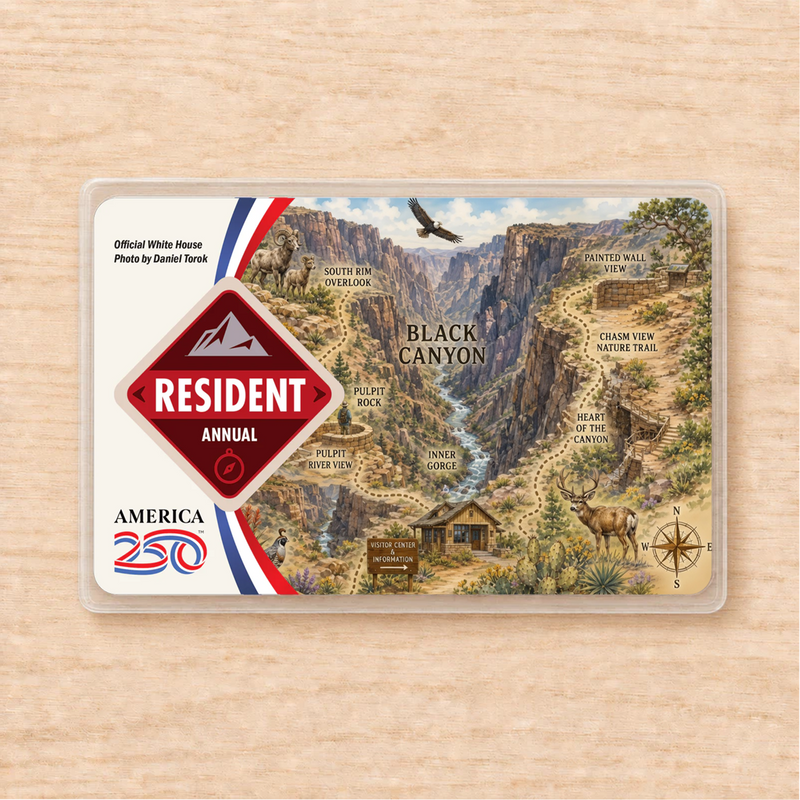 Black Canyon Map National Park Pass Sleeve | Gift for Hikers & Travel Lovers