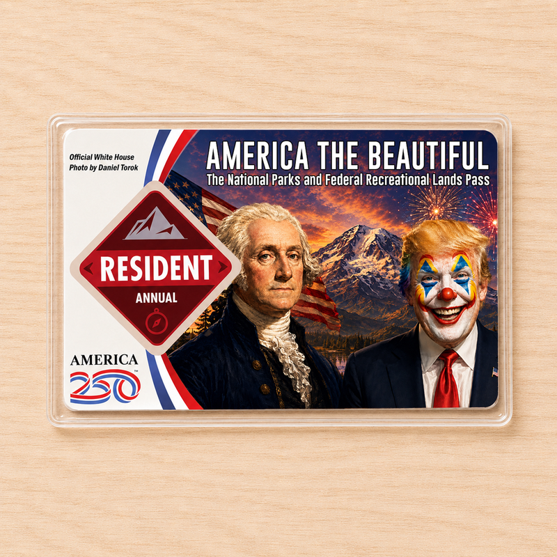 Pack Anti Trump National Park Pass Sleeve | Gifts for Hikers & Camp Lovers | Pass Protector