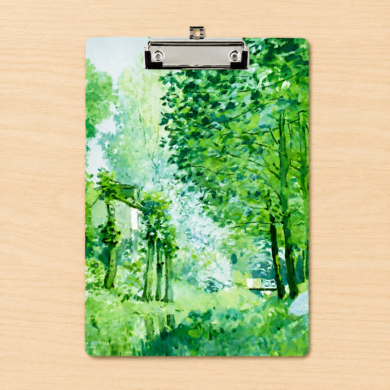 Acrylic Paper Clipboard Nature for Teachers | Durable Clear Clipboard for Office & School Supplies