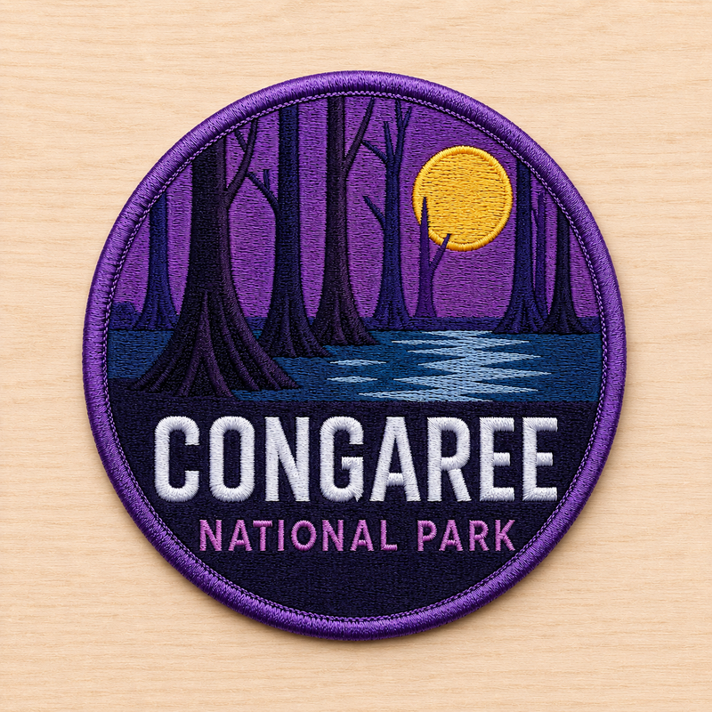 Congaree National Park Iron-on Patch | Gift for Hikers & Travel Lovers