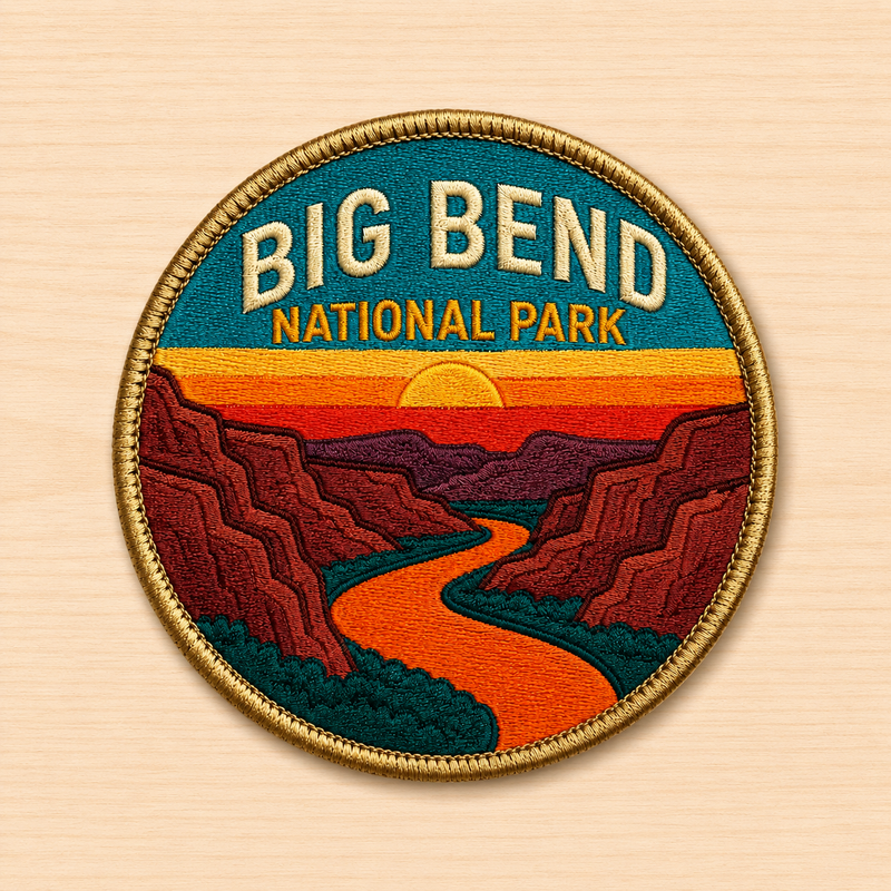 Big Bend National Park Iron-on Patch | Gift for Hikers & Travel Lovers