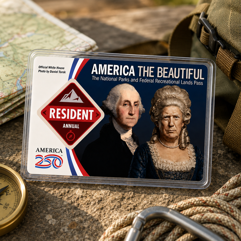 Anti Trump National Park Pass Sleeve – America the Beautiful Card Cover for Hikers & Travel Lovers