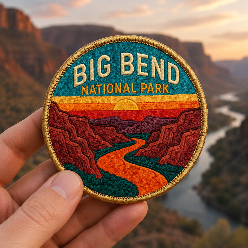 Big Bend National Park Iron-on Patch | Gift for Hikers & Travel Lovers